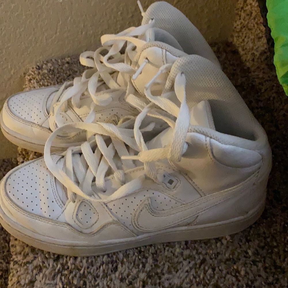 Boys Nike White Air Force High Tops